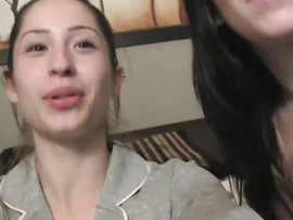 Aggressive Lesbian Fucks Cuties At A Sleepover