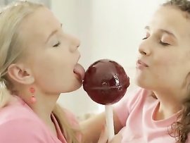Candy And Cunt Licked By Super Cute Young Lesbians